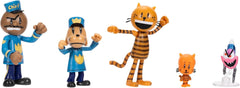 Dog Man Movie Movie Akciófigura Multipack készlet a Jakks Pacific cégtől, 6 cm-es mozgatható figurákat tartalmaz – a film által ihletett játékokat, Lil Petey, Petey, Chief és Flippy! Naty Shop akciófigurák