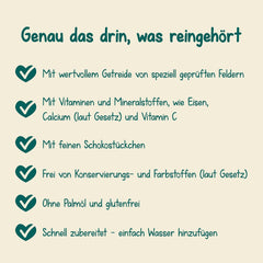 Milupa Stracciatella tejkása - Gluténmentes, pálmaolaj mentes babapehely - Tartósítószer és színezék mentes - 8 hónapos kortól - 4 x 400 g