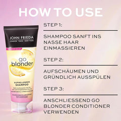Șampon John Frieda Sheer Blonde Go Blonder, 250 ml Duș și baie Naty Shop
