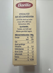 Barilla Risoni hüvelyesekből - vöröslencse és csicseriborsó, 1 csomag (1 x 300g)