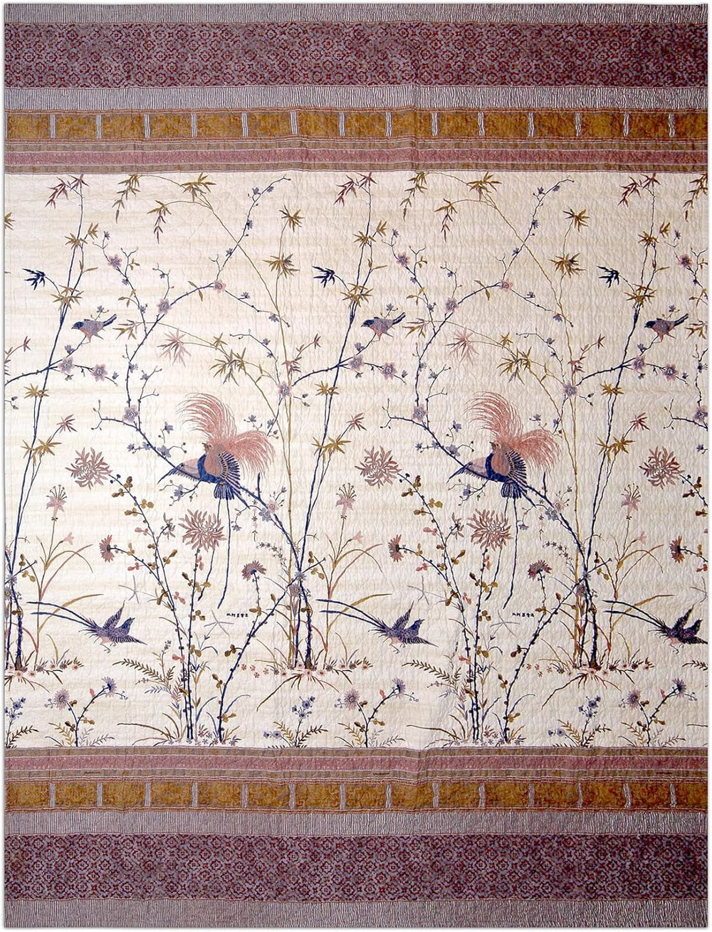 Bassetti Fong ágytakaró, 100 57 szál per cm² / töltet: 100% tiszta pamut, krém, 220X255 cm Bassetti ágyak és huzatok krém 220x255 cm