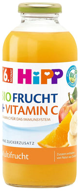 Hipp Bioitalok gyümölcslével +, multifruit C-vitaminnal, 6 db-os kiszerelésben (6 x 0,5 L) Anya és Gyermek Naty Shop 6 x 500 ml Multifruit
