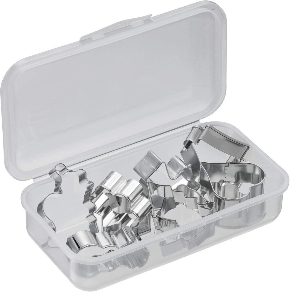 Set original de forme pentru biscuiți Kaiser de Crăciun, 11 piese, cu cutie de depozitare, forme pentru biscuiți, forme pentru biscuiți, pentru decuparea biscuiților/biscuiților/fondantului, 23,4 x 12,5 x 7,1 cm