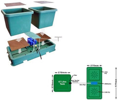 Hydrosystem Easy2grow 2 automatikus öntözőkészlet (2 edény 8,5 literes)