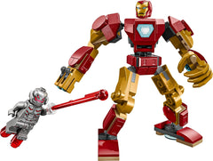 LEGO Marvel Iron Man Mech vs. Ultron - Szuperhős játék 2 minifigurával - Akciófigura mozgatható karokkal, lábakkal és ujjakkal - Ajándék 6 év feletti fiúknak és lányoknak 76307 Besuche den LEGO-Store építőkészletek