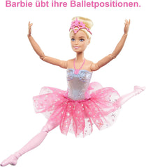 Barbie Dreamtopia Magic Light Balerina baba rózsaszín tutuval és szőke hajjal, 5 fény- és hangeffektus, mozgatható Barbie, 3 éves kortól, HLC25 Naty Shop babák