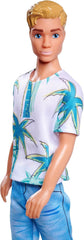 SIMBA 105733729 Steffi Love Kevin, păpușă de joacă poartă un top cu imprimare de palmier și blugi cool, inclusiv ochelari de soare, 30 cm, de la 3 ani Papusi Naty Shop