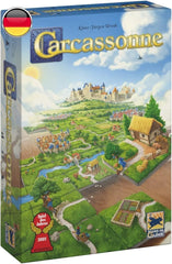 Hans im Glück, UNbox Now, Carcassonne V3.0, alapjáték, családi játék, 2001-es év játéka, 2-5 játékos, 7 évesnél idősebb, 35 perc játékidő, német