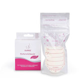 ELANEE Muttermilchbeutel, Aufbewahren & Einfrieren Von Muttermilch, Geschmackneutral Und Vorsterilisiert, Doppelter Sicherheitsverschluss, 20 Stück, Mit Standfuß (711-00) Bébiétel és szoptatási kiegészítők Naty Shop