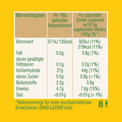 ® Búza napon szárítva, zacskóban, főzve, 10 perc, 6 x 500 g