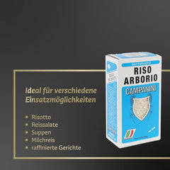 Risera Campanini rizottó rizs 500 g – Olasz rizottó rizs, Arborio Riso rizs, krémes rizottó