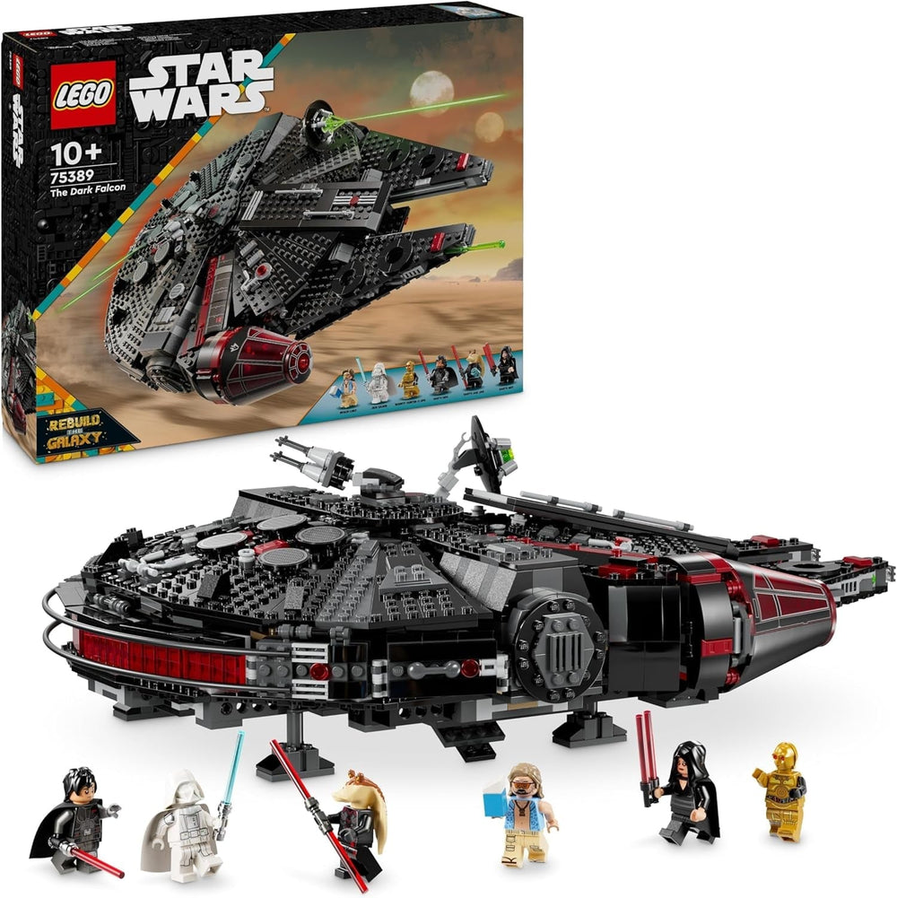 LEGO Star Wars Dark Millenium Falcon, Csillaghajó készlet, Építőjáték gyerekeknek, Születésnapi ajándék fiúknak, lányoknak és rajongóknak, Kalandjáték 75389 Építőkészletek Besuche den LEGO-Store Alapértelmezett cím