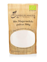 Bäckerei Spiegelhauer Bio Mager-Milchpulver 500 g Bio Milchpulver ohne Zusätze tejpor I auch geeignet für Joghurt-Herstellung, Eis-Herstellung I Trockenmilchpulver, Beutel