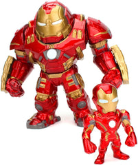 Jada Toys Marvel figura Hulkbuster és Ironman nyitott és zárt sisakos gyűjthető figurák szett fröccsöntött piros Méret: 6 hüvelykes Hulkbuster és 2 hüvelykes Ironman akciófigurák Naty Shop alapértelmezett cím