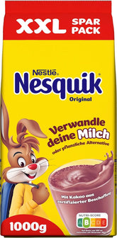 Nestlé , Pudră de cacao pentru amestecat în lapte, 1 Kg Cacao si Ciocolata Calda Naty Shop