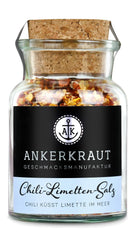 Ankerkraut Chili-Lime-Salz, 70g parafa üvegben, Speise-Salz Mischung für Steak Fisch Salad Asia Gerichte, Allrounder mit Gesmack und Qualität