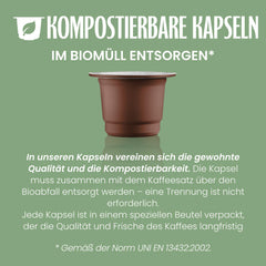 Caffè Vergnano 1882 - Èspresso Kompostierbare Kaffeekapseln, Kompatibel Mit Nespresso, Cremoso (Cremig) - Packung Enthält 100 Kapseln