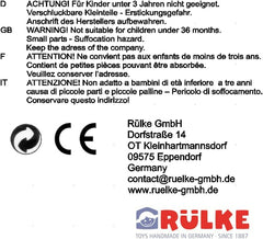 Rülke fajáték 23112 Dollhouse, fa színekben, piros Dollhouses Naty Shop