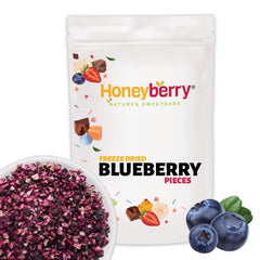 Afine liofilizate bucăți 100g - Afine liofilizate - Fructe liofilizate - Fructe uscate liofilizate - Perfect pentru coacere, decorarea prăjiturilor, muesli și deserturi Produse deshidratate Naty Shop 100G
