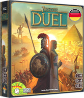 Asmodee 7 Wonders párbaj, alapjáték, műértő játék, stratégiai játék, 2 játékos, 10 év feletti korosztály, 30 perc, német