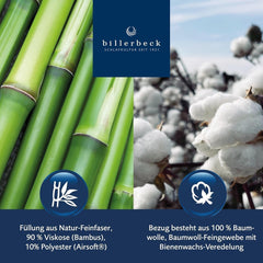 Plapumă Billerbeck E45 Bamboo - plapumă de vară - 135 X 200 Cm - plapumă de bumbac, plapumă răcoritoare - cu umplutură de bambus, ușoară vara (Sl) Plapumi si pilote Naty Shop