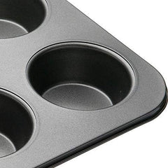 Masterclass Tiefes Muffinblech/Yorkshire Puddingform, 6-Loch-Form Mit PTFE-, PFOA- Und Bpa-Freier Antihaftbeschichtung, Robuster 1 mm Kohlenstoffstahl, Grau, 35 X 26 cm Formák és tálcák sütéshez Naty Shop
