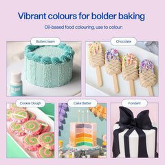 Colorant alimentar pe bază de ulei de salvie Colour Mill - Colorant alimentar pentru ciocolată, fondant, brioșe, prăjituri, copt, macaroane - Colorant alimentar pentru decorarea torturilor - 100 ml