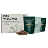 Selecție de boabe de cafea Incapto la nivel mondial | Selecție de 10 origini din întreaga lume | Cafea de specialitate | 100% Arabica | Ideal ca set cadou de cafea | Pentru iubitorii de cafea | 10 pachete x 100g