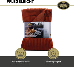 Gözze - Kényelmes és puha kordbársony megjelenésű takaró, 1620G/db, 150 X 200 cm - Fahéjas Ágyak és Takarók Besuche den Gözze-Store