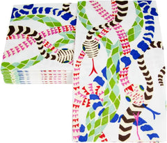 Șervețele de prosop pentru oaspeți Serpentine, albe, 15 bucăți per pachet