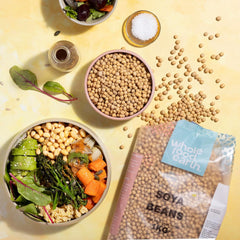 Wholefood Earth szója - nem GMO - természetes - vegán - tejmentes - hozzáadott cukor nélkül 1 kg