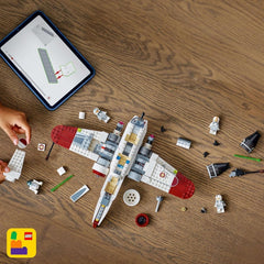 LEGO Star Wars 75402 ARC-170 Starfighter játék 4 minifigurával, beleértve a klónpilótát és az R4-P44 droidot, gyűjtői tárgyat, ajándékot a Sith-rajongók bosszújához, valamint 9 évesnél idősebb fiúk és lányok építőkészletei Beuche den LEGO-Store