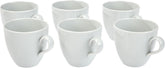 Alessi SG53/87 'Mami' Kaffee-Obertasse 6 Stück aus weißem Porzellan 8,0 cm Durchmesser