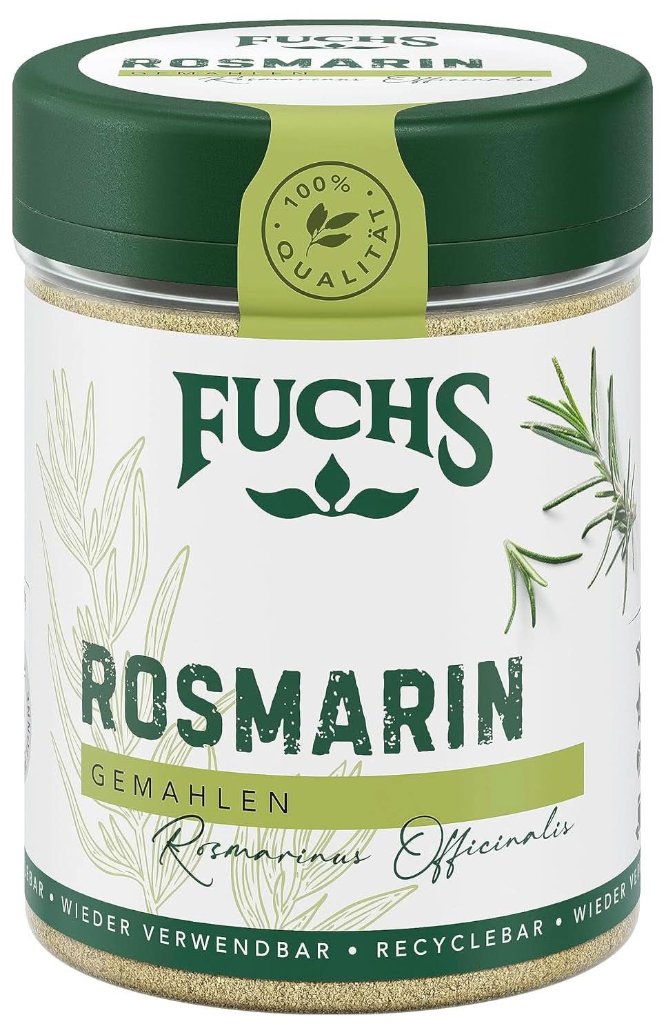 Fuchs - Rozmarin măcinat - Pentru condimentarea peștelui, cărnii și legumelor, 30 grame Condimente Naty Shop