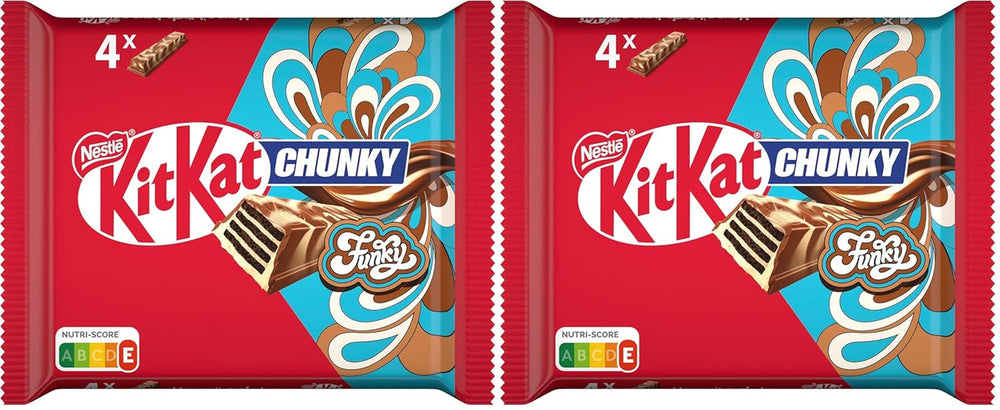 Nestlé Chunky Funky Crispy ostya tejcsokoládéban, 2. csomag (egyenként 4 x 40 g)