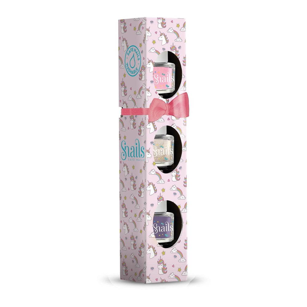 Csigák Gyerek Körömlakk Ajándékkészlet 510409, Mini Unicorn 3x5ml, Vízbázisú, Mosható, Biztonságos, Vegán