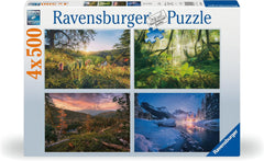 Ravensburger Puzzle - 4 Seasons - 4X 500 piese puzzle jigsaw pentru adulți și copii cu vârsta de peste 12 ani Puzzle Naty Shop Titlu implicit