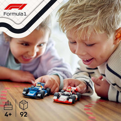 LEGO City F1 Williams Racing és Haas F1 Racing Cars - Forma 1 játék megépíthető autókkal és 2 versenyző minifigurával - Kis ajándékötletek fiúknak és lányoknak 4 éves kortól 60464 Építőkészletek Beuche den LEGO-Store