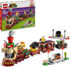 LEGO Super Mario Express Bowser Train Kids Kalandjátékkészlet Hammer Brother 2 gumival és 2 parapunctures Nintendo ajándék fiúknak lányoknak játékosoknak 71437 építőkészletek Besuche den LEGO-Store alapértelmezett cím