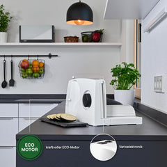 Ritter Markant 05 Többfunkciós összecsukható elektromos kenyérszeletelő és szeletelő ökomotorral, Németországban gyártott Aprítók és szeletelők Naty Shop