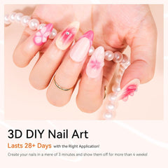 Makartt 3D Gel Nail Art - Gel Lipici Stras 15G pentru Brelocuri Unghii, Gel Sculptură Unghii Multifuncțional pentru Design Unghii DIY, Sculptură Unghii Modelare Unghii Acasă (Transparent)