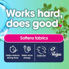 Új, puhább anyagú, variálható kivitelű szárítógép golyók. 2 Naty Shop mosószert tartalmaz