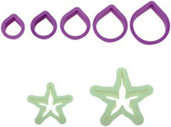 KIT 7 vágó Rosen-Szett, műanyag, lila, 8,5 x 8,5 x 5 cm