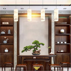 Künstlicher Bonsai-Baum, 43,2 Cm, Künstlicher Bonsai-Kiefer, Realistische Künstliche Pflanzendekoration, Topfpflanzen, Künstliche Zimmerpflanzen, Für Desktop-Display