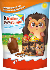 Kinder Mini Friends ropogós keksz karamell ízzel 122g – Tejcsokoládé keksszel és tejes töltelékkel – Húsvéti figurák – Húsvéti csokoládé és édességek – Húsvéti ajándék