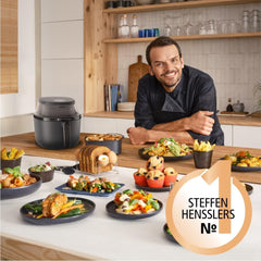 Philips Airfryer 3000 Series 6,2L, Főzőablak, 16 főzési funkció az 1-ben, Rapidair plus technológia, Zsíreltávolítás, Receptek alkalmazása Homeid Appliances Naty Shop