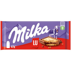 Milka LU – alpesi tejcsokoládé ropogós LU keksszel – 87g
