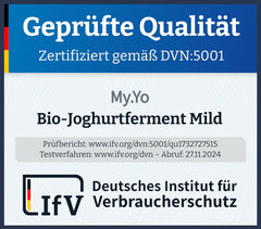 Bio Joghurtferment Mild | 6x5 gr | Joghurtkulturen für bis zu 30 L selbst gemachten mild Joghurt