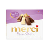 merci Finest Selection Mousse au Chocolat Variety – 1 x 210 g – Specialities Exquisite Chocolate Mousse – Töltött és töltetlen praliné