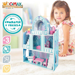 Colorbaby WOOMAX 49314 - Încuietoare din lemn 37 X 15 X 53,5 Cm +3A Casute de papusi Naty Shop